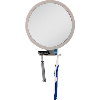 Z'Fogless Shower Mirror White With Accessory Holder 5X/1X Zadro