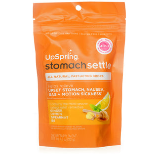 UpSpring Stomach Settle Nausea Relief Drops Lemon, Ginger, Honey