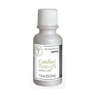 Castellani Paint Modified Solution, 1 oz (29.57 mL) – Colorless First Aid Antiseptic & Drying Agent