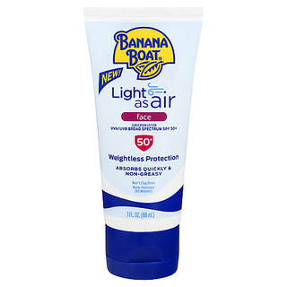 Banana Boat Light As Air Sunscreen Face Lotion - SPF 50 - 3 Oz