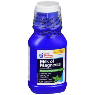 GNP MILK OF MAGNESIA MINT LIQ 12OZ Magnesium Hydroxide 400 MG/5ML