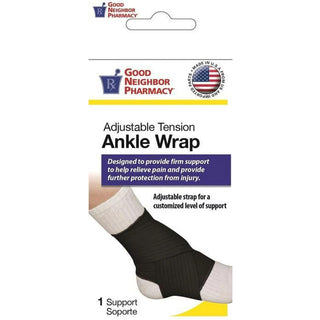 Good Neighbor Pharmacy GNP Adjustable Tension Ankle Wrap Small
