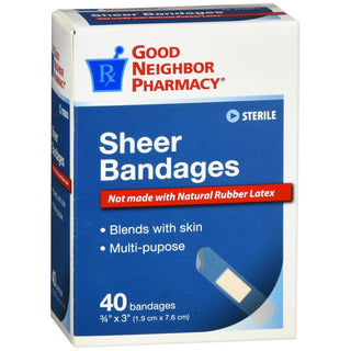Good Neighbor Pharmacy Sheer Bandages Â¾x3 40ct