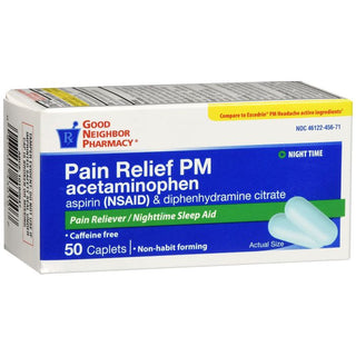 Good Neighbor Pharmacy Pain Relief PM Acetaminophen Caplets 50ct