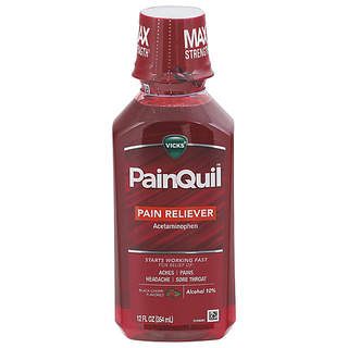 Vicks PainQuil Nighttime Pain Relief & Sleep-Aid, Black Cherry, 12 fl oz