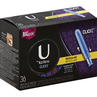 U by Kotex Click Tampons, Unscented, Regular, Bigpak