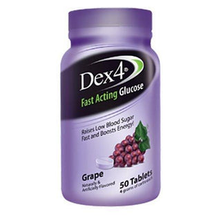 Dex4 Fast Acting Glucose, Tablets, Grape