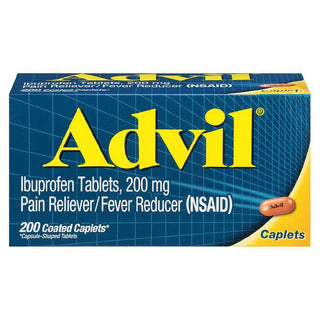 Advil Pain Reliever/Fever Reducer Caplet, 200mg Ibuprofen - 200ct