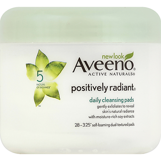 Aveeno Positively Radiant Exfoliating Daily Cleansing Pads - 28ct