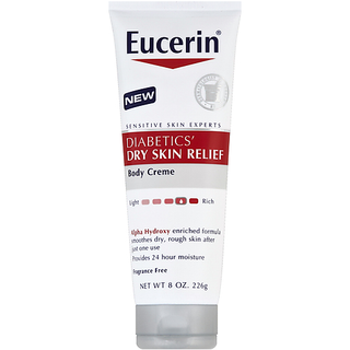 Eucerin Body Creme, Diabetics' Dry Skin Relief, Fragrance Free