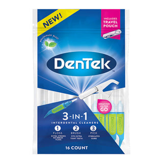 DenTek 3 In 1 Interdental Cleaners - 16ct