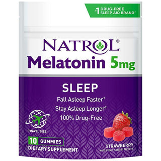 Natrol Gummies Strawberry Flavor 5 Mg Melatonin