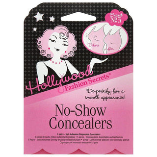 Hollywood Fashion Secrets No-Show Concealers, 5 Pairs
