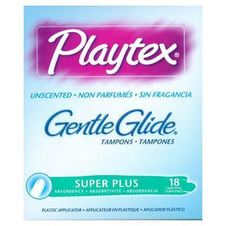 Playtex Fem Care Unscented Super Plus Gentle Glide 18 Ct Box