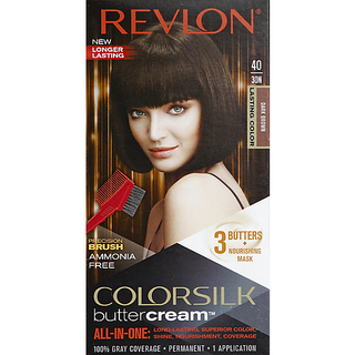 Colorsilk Permanent Hair Color, Dark Brown 40/30 N