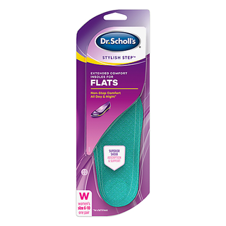 Dr Scholls Stylish Step Extended Comfort Insoles For Flats, 1 Pair, Size 6-10