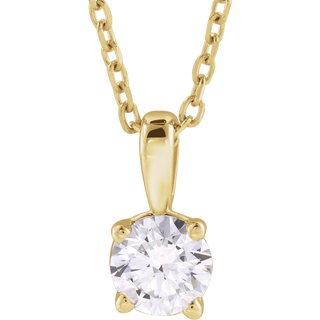 Éclat Doré Lab-Grown/Natural Diamond Pendant Necklace