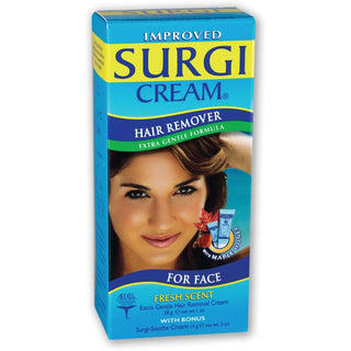 Surgi-Cream Hair Remover Extra Gentle Formula For Face, 1-Ounce Tubes