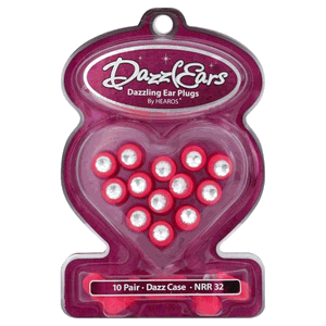 Hearos DazzlEars Dazzling Ear Plugs 10 Pair With Dazz Case