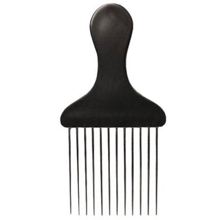 Burmax Peine Profesional En Metal Para Afros Espesos, 12 Pro, Gold Magic