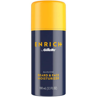 Enrich Gillette Men's All-in-One Beard & Face Moisturizer - 3.3 Fl Oz