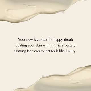 Rich Calming Cream for Dry, Stressed & Sensitive Skin - Vegan, Gluten-Free, Ultra-Hydrating