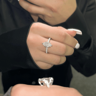 3.0ct Marquise Cut Engagement Ring