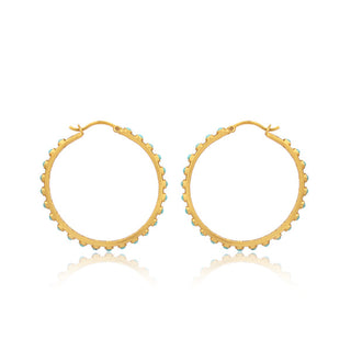 Turquoise Hoop Earrings