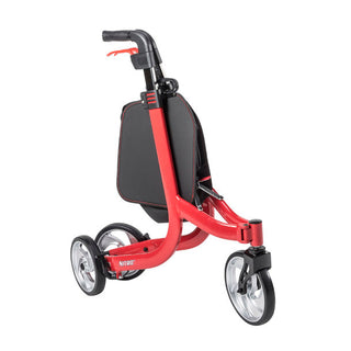 Drive™ 3 Wheel Rollator Nitro Red Adjustable Height Lightweight  Folding Aluminum Frame