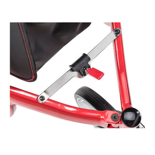 Drive™ 3 Wheel Rollator Nitro Red Adjustable Height Lightweight  Folding Aluminum Frame