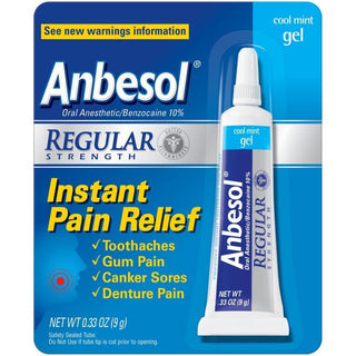 Anbesol Oral Anesthetic, Regular Strength, Cool Mint Gel