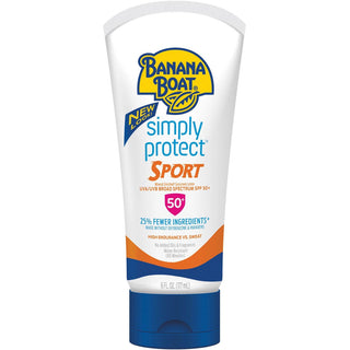 Banana Boat Simply Protect UVA.UVB Broad Spectrum SPF 50+ Sport Sunscreen Lotion 6 Oz