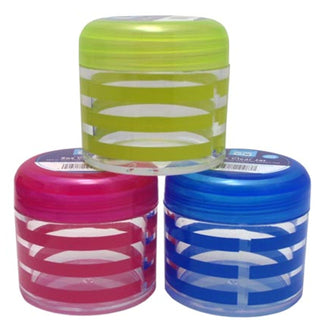 On the go Sprayco Travel Bottle Striped Jar Assorted Colors 2 Oz
