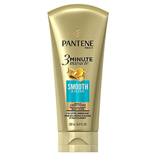 Pantene Smooth & Sleek 3 Minute Miracle Daily Conditioner, 6.0 Fl Oz