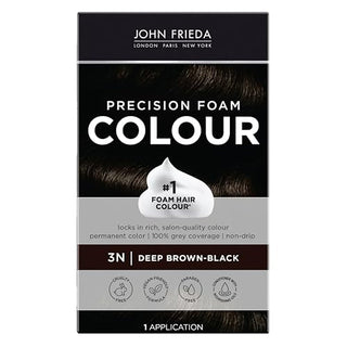John Frieda Precision Foam Colour – 3N Deep Brown Black (1 Kit)