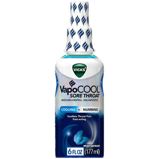 Vicks® VapoCool™ Sore Throat Cooling & Numbing Spray – Winterfrost (6 Fl Oz)