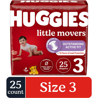 Huggies Little Movers Diapers Size 3 25Ct