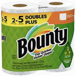 Bounty Paper Towels, Full Sheets, White, Double Plus Rolls, 2 Ply
