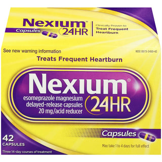 Nexium 24HR Heartburn Relief, 20mg Delayed-Release Capsules, 42 Count Value Size