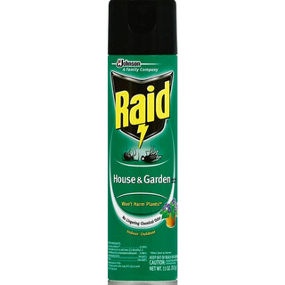 Raid House & Garden Bug Killer Formula - Indoor/Outdoor 11.00 Oz