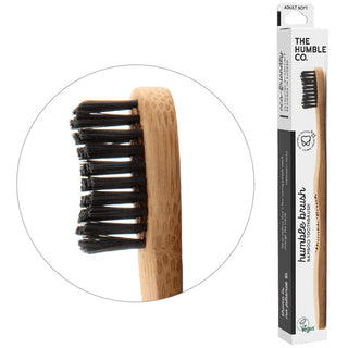 Humble Brush Toothbrush Adult Bamboo Soft Black