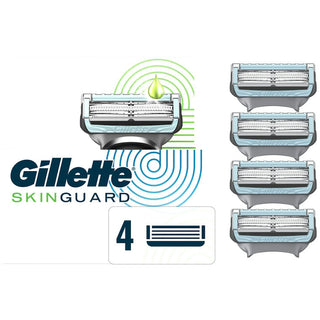 Gillette Skin Guard Men's Razor Blades, 4 Blade Refills