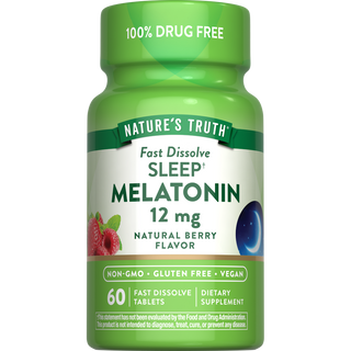 Nature's Truth Natural Berry Flavor Fast Dissolve Tablets 12 Mg Sleep Melatonin