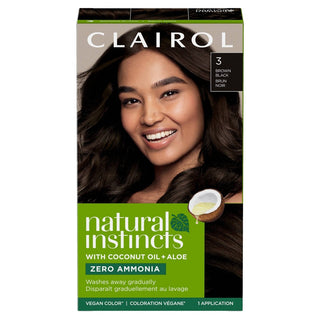 Clairol Natural Instincts Hair Color, Vegan, Brown Black 3