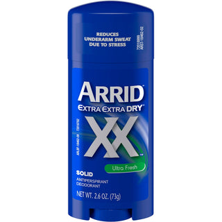 Arrid XX Extra Extra Dry Antiperspirant Deodorant Solid - Ultra Fresh, 2.7 oz
