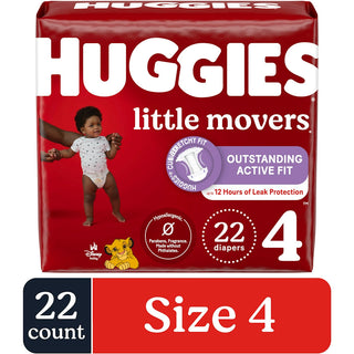 Huggies Little Movers Diapers Size 4 22Ct