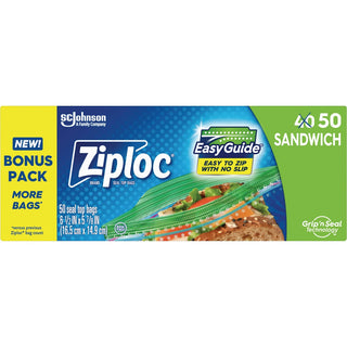 Ziploc Seal Top Bags, Sandwich, Bonus Pack