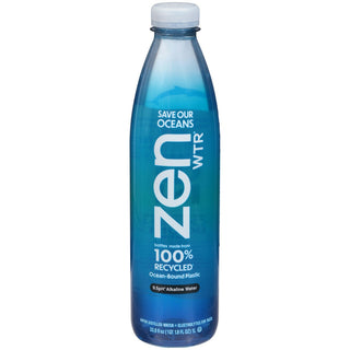 Zen Wtr Alkaline Water, Vapor Distilled, 9.5 pH 33.8 Fl Oz