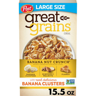 Great Grains Post Selects Banana Nut Crunch Whole Grain Cereal 15.5 Oz
