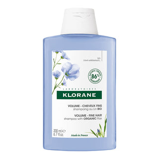 Klorane Volumising Shampoo With Organic Flax For Fine Hair 200ml